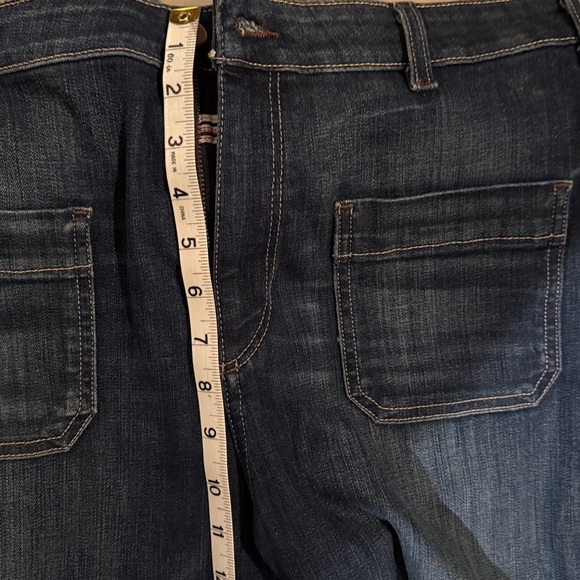 Pilcro Dark Blue Flare Jeans - Picture 11 of 11